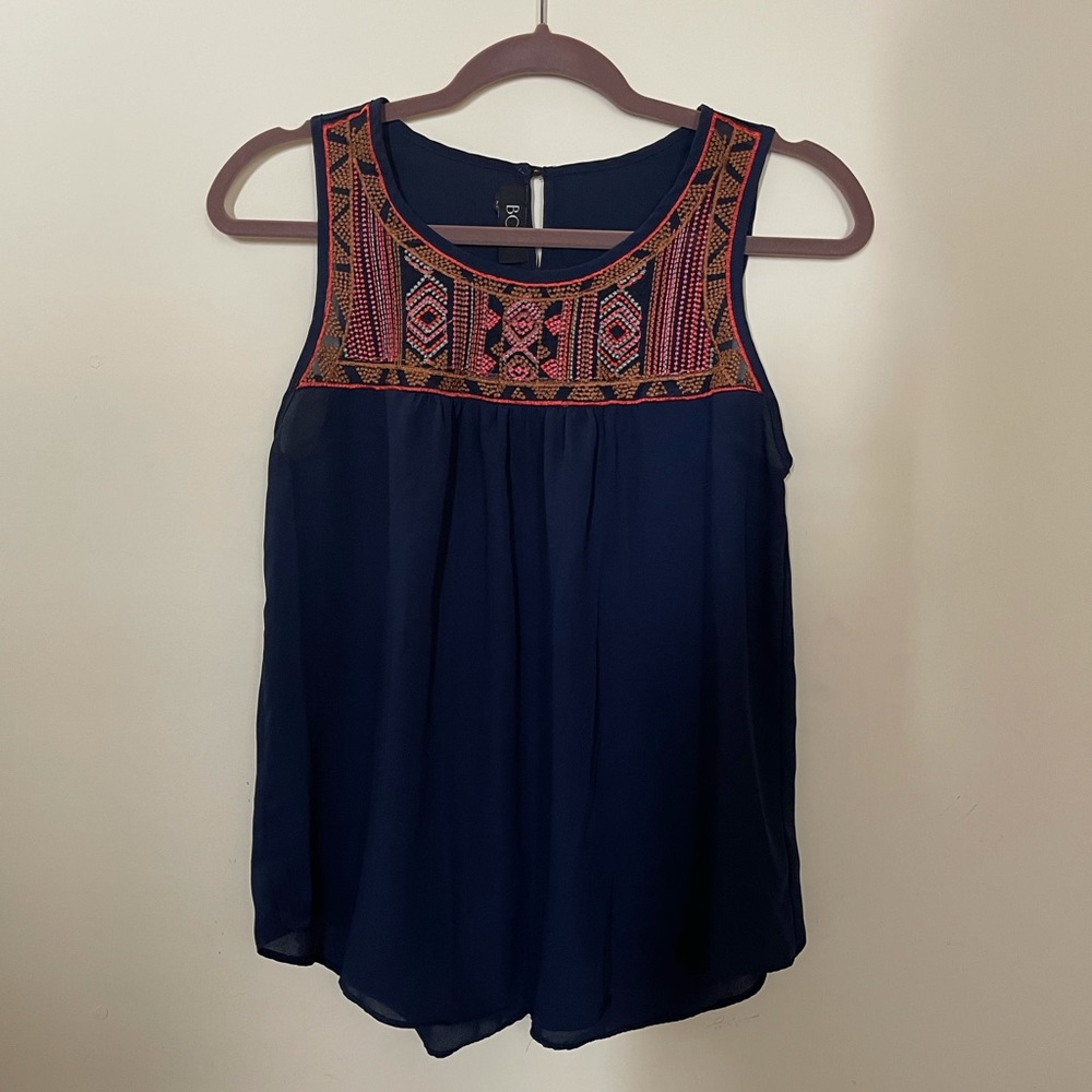 BCX embroidery muscle-t Blouse